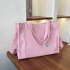 Bolso de Mujer Pana Gran Capacidad Bolso de Hombro 2024 Nuevo Bolso de Mano Estilo Coreano Moda Simple Bolso Bandolera Transfronterizo