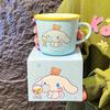Caneca Sanrio Family Series Café da manhã Leite Copo de cerâmica Alto valor de cor Menina Bonito Tom de desenho animado Copo