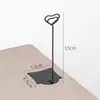 Soporte de Mesa para Tarjeta de Insertar de Metal Restaurante Té de Leche Pantalla de Código QR para Pedir Tarjeta de Código de Pago Tarjeta de Mesa Vertical Plato Producto