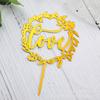 Acrílico Cake Card Happy Birthday Baking Card Decoração Cake Decoration Card 10 Pack Factory Outlet