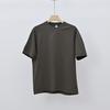 Camiseta Masculina Nengmeng Manga Raglan Manga Curta Tencel Pesada 245g Top de Verão Masculino Camiseta Patchwork Solta para Homens Maduros
