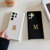 Adecuado para cuero con patrón de lichi simple retro Adecuado para Samsung S8 / Note9 Estuche de teléfono de moda para mujer con letras de hardware