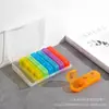 Pastillero Portátil de 7 Días con 21 Compartimentos, Organizador de Pastillas a Prueba de Luz para Mañana, Mediodía y Noche, Almacenamiento Portátil de Pastillas para Exteriores