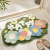 Estilo Ins Pequeño Fresco y Sencillo Imitación Cachemir Felpudo Absorbente Antideslizante Resistente al Desgaste Alfombra de Baño Felpudo Absorbente y Resistente a las Manchas