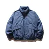 Chaqueta de plumón Retro Estilo Japonés Origteen para Hombre Invierno Juventud Chaqueta de Plumón de Pato Blanco Cuello Alto Chaqueta Acolchada Yr144