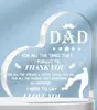 Nuevos Adornos Acrílicos Transparentes de Amazon para Papá, Regalo de Cumpleaños del Día del Padre, Bendiciones, Decoraciones de Escritorio