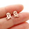 Código externo cross-border novos brincos de fantasma engraçados de Halloween europeus e americanos brincos de personalidade brincos de osso de orelha unhas em estoque atacado