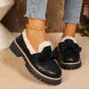 Mocasines de punta redonda estilo británico para mujer, nueva colección primavera/otoño 2025, zapatos planos cómodos, disponibles en tallas grandes, de corte bajo, zapatos pequeños de piel