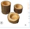 Vaso de Flores Suculenta Tronco Natural Candelabro com Bandeja Planta Verde Bonsai Mini Vaso Criativo para Casa