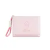 Carteira com cordão ~ Versão coreana da carteira de gato INS carteira feminina simples curta carteira feminina atacado 30% de desconto estudante em estoque