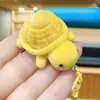 Mini Resina Fruta y Verdura Tortuga Animal Llavero Colgante Dibujos Animados Lindo Llavero Colgante Pareja Bolsos Accesorios