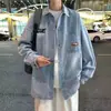 Chaqueta de mezclilla para hombre para primavera y otoño, estilo japonés, retro americano, marca de moda, chaqueta de otoño elegante y sofisticada