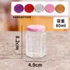 Frasco de Vidrio Hexagonal tipo Nido de Pájaro con Tapa, Botella Sellada para Empaque de Nido de Pájaro, Frasco para Salsa Picante, Frasco para Mermelada, Frasco Pequeño para Miel