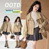 Abrigo para Niñas 2026 Nuevo Moda Otoñal para Niñas Mayores, Elegante Gabardina para Niños Mayores, Abrigo Cortavientos Súper Lindo para Niños, Moderno