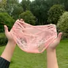 [Retorno Rápido para Pedidos Pequeños] Ropa Interior Sexy de Encaje para Mujer con Tirantes Delgados y Aberturas y Ropa Interior Bordada de Cintura Baja para Mujer 3318