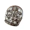 Colgante de madera de azufaifo de jade natural Etiqueta del dios de la riqueza en relieve Wuye Accesorios para coche