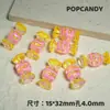 Acrílico con Cuentas Agujero Recto Dulce Caramelo Ins Cadena para Teléfono Móvil Colgante para Coche Joyería DIY Colorido Pintado a Mano Japonés y Coreano Brillo