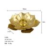 Ornamentos Suporte de Vela de Metal Nórdico Flor de Lótus, Decoração Criativa para Casa, Porta-Velas Personalizados, Copos para Velas Aromáticas, Artesanato Atacado, Luxo Leve