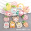 Duomei Materiales DIY Pegamento Crema Dibujo Animado Fruta Luminoso Resina Accesorios Accesorios para el Cabello de Bebé Carcasa de Teléfono Móvil DIY Venta al por Mayor