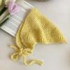 Estilo Artístico Hecho a Mano Crochet Bufanda Triangular Primavera y Verano Viaje Vacacional Junto al Mar Foto Dulce Lindo Pañuelo para la Cabeza Cinturón para el Cabello Marea