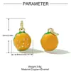 Papas fritas transfronterizas Palomitas de maíz Hamburguesa Colgante de cobre y circonita DIY Pendientes de perrito caliente de cóctel para mujer Colgante de joyería Colgante