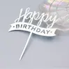 Paquete Mayorista de 10 Toppers Acrílicos para Pastel, Letras Pequeñas Insertables para Decoraciones de Cumpleaños, Decoraciones de Repostería de Moda