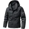 Chaqueta Camuflada Nueva Primavera 2026 para Hombre con Capucha Casual Talla Grande Chaqueta para Hombre Exterior Cortavientos Superior Transfronterizo