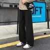 Pantalones Casuales para Hombre 2026 Otoño Nuevos Pierna Recta Pantalones de Chándal Deportivos Holgados Caída Larga Pantalones Negros Cintura Media-Baja