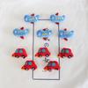 Broche de Peluche Lindo Dibujo Animado Coche Rojo Avión Azul Pin para Bolso Ropa Calcetines Accesorios