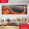Quarto moderno cabeceira pendurado pintura banner sofá fundo parede pintura decorativa sala de estar luz luxo elegante beleza mural 2323