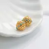 Fuerte retención de color Nepal accesorios dorados pulsera de agujero grande cuentas oro antiguo accesorios para joyería DIY cuentas para pulsera