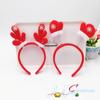 Decoraciones Navideñas Botones de Cabeza Navideños Diademas de Astas Accesorios para Fiesta Suministros para Regalo de Niños Diademas de Muñeco de Nieve Venta al por Mayor