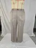 Calças retas folgadas plus size com caimento fluido, novo estilo feminino primavera e outono 2026, cintura média, emagrecimento, calças casuais