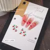 Nuevo Arte de Uñas Cereza Pequeña Diamante Verano Hielo Rojo Transparente Cereza Dibujos Animados Tridimensionales Lindo Estilo Girly Decoración de Uñas