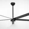 Ventilador de techo grande para talleres, supermercados y granjas, modelo DC de imán permanente POSCO, 2.5- 3.5m cinco aspas, motor de cobre puro