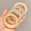 2025 Novo Elástico de Cabelo Cordão de Telefone Rabo de Cavalo Sem Costura Acessórios de Cabelo Elástico de Cabelo Simples de Alta Qualidade Tiara Durável para Mulheres