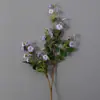 Flor de Rosa Artificial Pequena Rosa Cruzada Multi-cabeça Buquê de Flores Artificiais Decoração de Casamento Mão Segurando Enfeites de Flores Artificiais