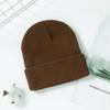 Amazon sombrero de lana de color liso con placa de luz para niños de 3 a 8 años sombrero de punto para niños otoño e invierno sombrero rojo para bebé