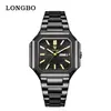 Nuevo reloj para hombre Longbo, reloj de pulsera de moda de negocios para hombre, venta directa de fábrica TK 83872 Longbo