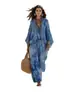 Sitio web independiente Amazon comercio exterior transfronterizo europeo y americano ropa de mujer Amazon moderno elegante cuello en V suelto texturizado casual conjunto de dos piezas
