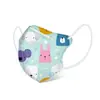 Mascarilla 3D Vansbear para niños con estampado de dibujos animados KN95 protección de cuatro capas 95 tela fundida por soplado bolsa de color caja de color