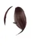 Flequillo Postizo para Mujer, Pieza Única de Cabello Artificial, Natural, Sin Rastro, Delgado, Frente, Sienes Laterales, Flequillo Postizo en Forma de Ocho