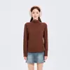 [Tencel + Lana] Camiseta Interior de Otoño para Hombre y Mujer de Acetato Lavado al Agua con Lana Cuello Alto Almacenamiento de Calor Ropa Térmica Invierno
