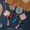 Colgante Hecho a Mano DIY Estilo Song de Brocado para Campanilla de Viento, Materiales para Pintura de Perlas, Colgante Decorativo de Campana, Pequeños Regalos para Actividades de Team Building