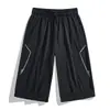 Shorts de Seda Gelada Novos de Verão Masculino Marca da Moda Finos Primavera e Outono Soltos Plus Size Esportivos Secagem Rápida Casuais Curtos