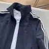 Chamarra de Tres Rayas para Hombre y Mujer, Chamarra de Béisbol de Otoño con Cuello Alto, Atuendo de Principios de Otoño, Top Deportivo Estilo Americano