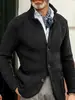 Moda Europea y Americana Estación Independiente de Amazon Nuevos Productos - Chaqueta de Punto Casual para Hombre de Manga Larga de Color Sólido Ropa de Abrigo para Hombre