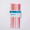 Palillos de Aleación Color Macarrón en Stock, Un Palillo por Persona para Uso Doméstico, Palillos de Comedor Hexagonales, Palillos de Aleación Resistentes a Altas Temperaturas al por Mayor