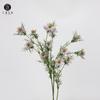 Flor artificial pastoral directa de fábrica, flor de seda, pequeña margarita, semilla negra, hierba, decoración para boda, hogar, tipo de línea, flor falsa