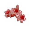 Presilha de cabelo grande com formato de frangipani, cor de gelatina doce, presilha de tubarão de alta qualidade para cabelo